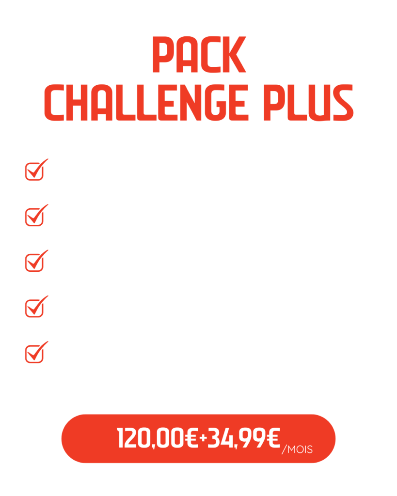 Pack Challenge Plus Trail : bilan complet et accompagnement sur 3 mois minimum