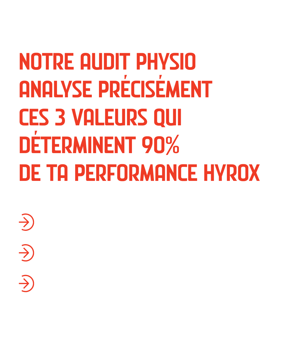 L'audit physio PaceLab analyse les 3 valeurs qui déterminent 90 % de la performance Hyrox